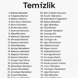 19 Mayıs Mahallesi temizlik